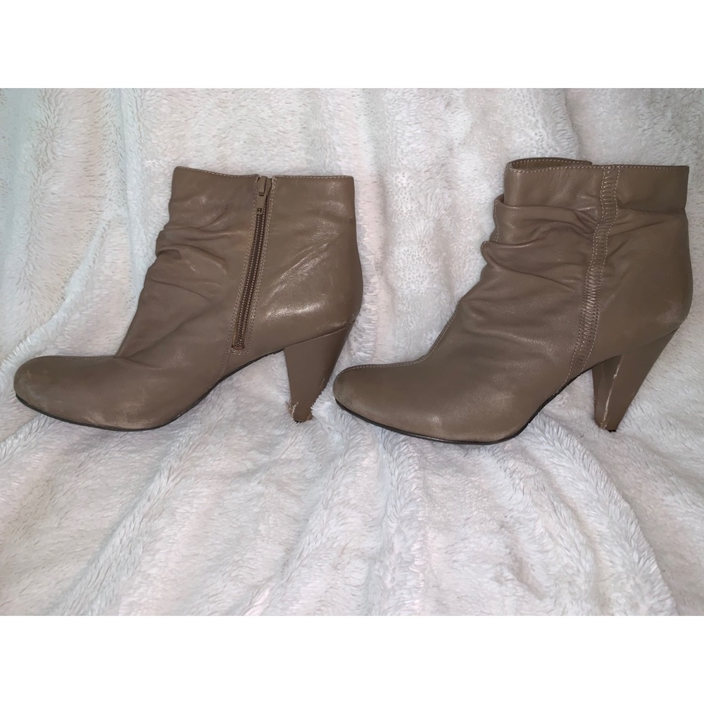 Ankle high heeled boots